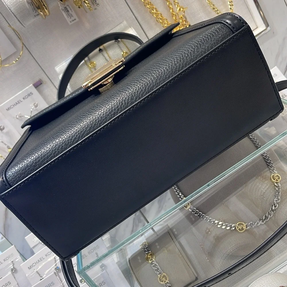 Michael Kors Whitney Medium Leather Flap Satchel Shoulder Crossbody Bag
Black - Picture 12 of 16